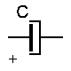 le symbole du condensateur chimique