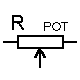 le symbole du potentiomètre